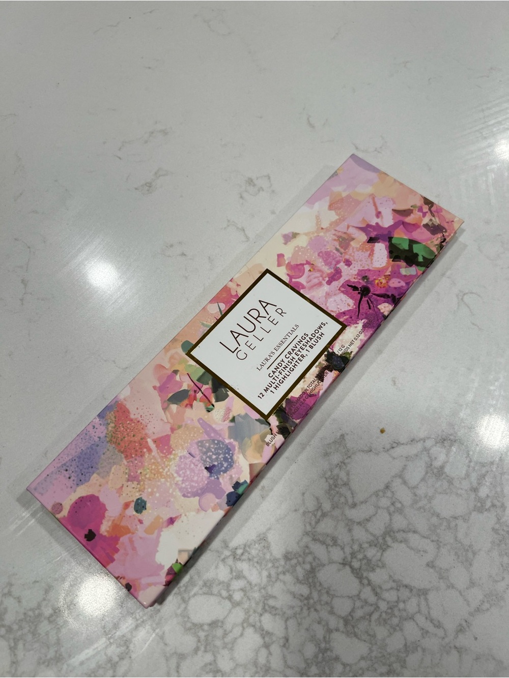 Laura Geller Eyeshadow Palette — Pink, Purple, Gold, Green